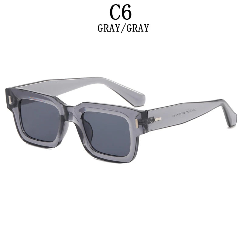 2023 New Square Sunglasses for Men Luxe Vintage Sunglasses Women Trendy Retro Fashion Sun Glasses Gafas De Sol Hombre Zonnebril
