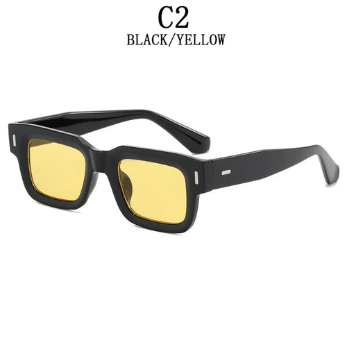 2023 New Square Sunglasses for Men Luxe Vintage Sunglasses Women Trendy Retro Fashion Sun Glasses Gafas De Sol Hombre Zonnebril