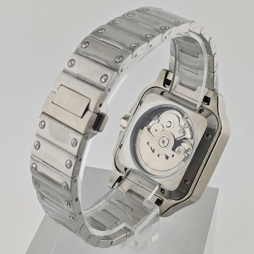 NH35 Watch Time Is Money Watch Men'S Automatic Watch Stainless Steel Watch Sapphire Glass NH35 Movement Watch