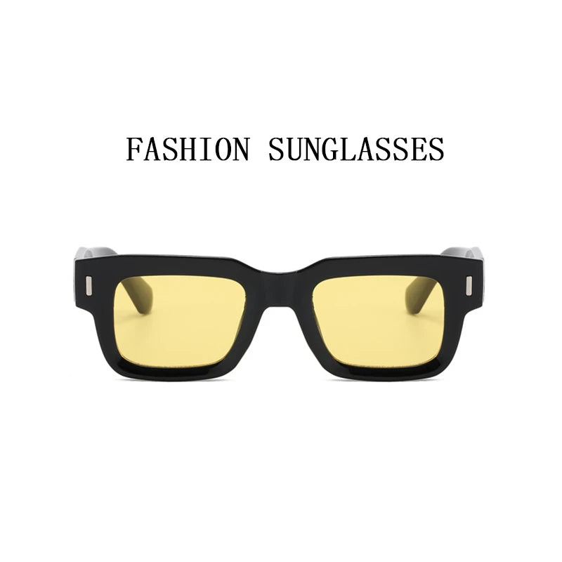 2023 New Square Sunglasses for Men Luxe Vintage Sunglasses Women Trendy Retro Fashion Sun Glasses Gafas De Sol Hombre Zonnebril